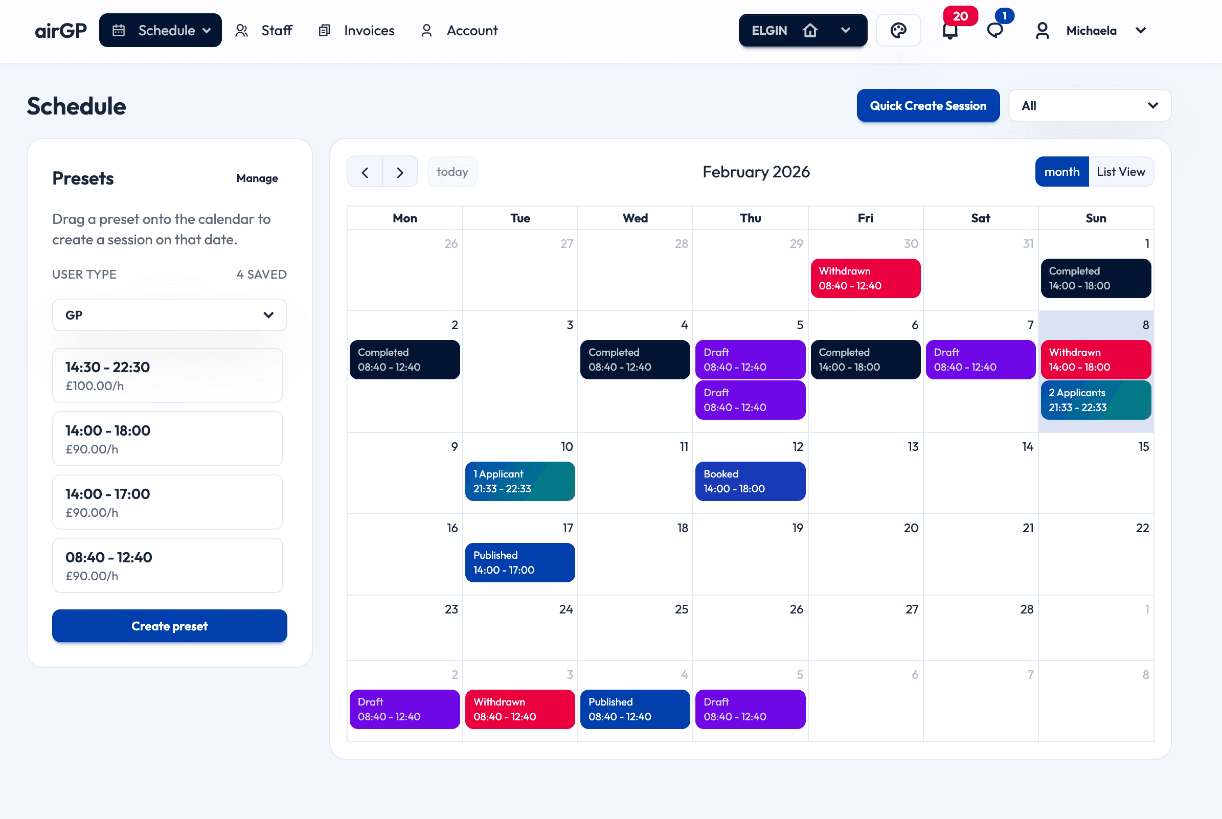 airGP organisation dashboard preview